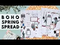PLAN WITH ME BOHO SPRING SPREAD rongrongdevoeillustration