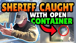 sheriff caught with open container in his car department silent