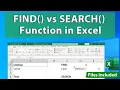 FIND vs SEARCH Function in Excel