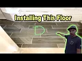 New Construction Bathroom Floor 12x24 porcelain Install