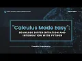 Calculus Made Easy Seamless Differentiation and Integration with Python