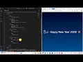 HTML CSS Javascript Project 36 Happy New Year 2025 Created by Trishanth Kumar