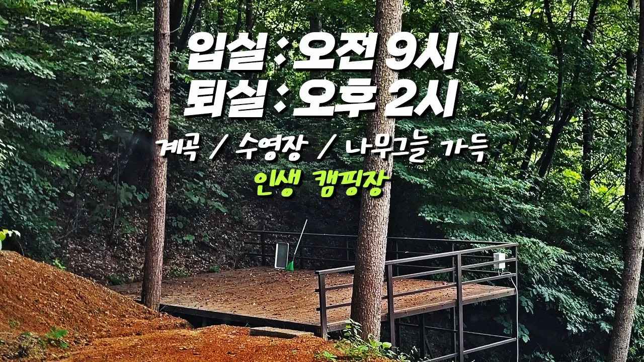 빠른입실 여유있는 퇴실! 독립 명당사이트 가득! 수영장과 다양한 시설을 갖춘 대자연속 양평숲 비룡캠핑장 썸네일
