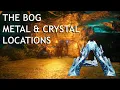 Metal and Crystal Locations Bog Biome Ark Genesis