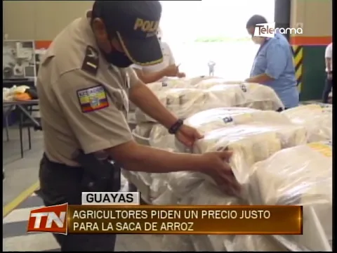 Agricultores piden un precio justo para la saca de arroz