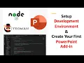 How To Create Your First PowerPoint Add-in using Node js and Yeoman Generator - Lesson 54