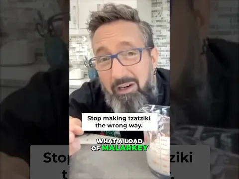 Stop Wasting Time! Easy Tzatziki Recipe Hack! #chefdez #cooking #tzatziki #tzatzikisauce #yogurt