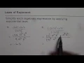 Simplify Using Laws of Exponents