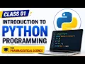 BP101T Basics of Python Programming for Pharmaceutical Sciences Introduction to Python programming