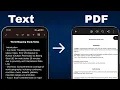 How To Convert Text In To PDF Document Very Easy