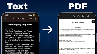 How To Convert Text In To PDF Document Very Easy
