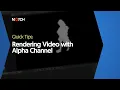 Rendering with Alpha Channel Notch Quick Tip