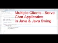 Multi clients-server chat application implemented using Java Multithreading Socket Programming