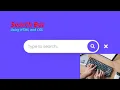 Simple Search Bar HTML and CSS No Talking
