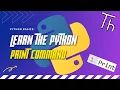 Learn the Python Print command to output text - Python Basics