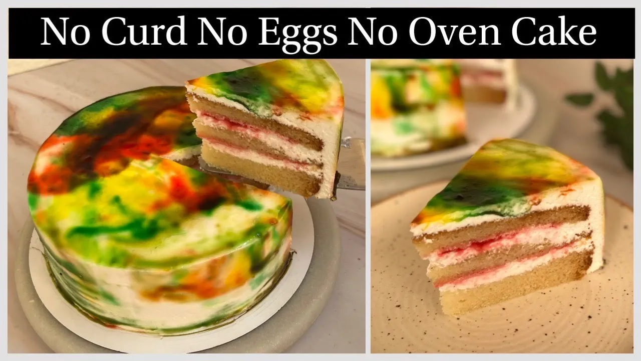Super Soft Jam Cake   No Curd, No Eggs, No Vinegar, Oven Vanilla Cake   Neutral Gel At Home Cake