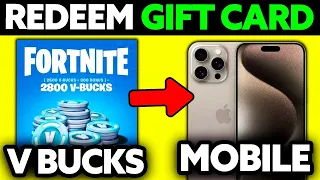 How To Redeem a Fortnite V Bucks Gift Card on Mobile 2025 - Step by Step