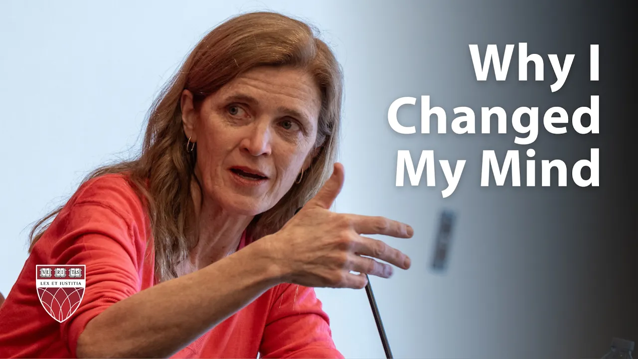 Harvard Law faculty share 'Why I Changed My Mind'