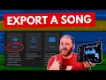 How to SHARE A SONG in GarageBand iOS