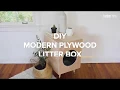 Create This DIY Modern Plywood Litter Box