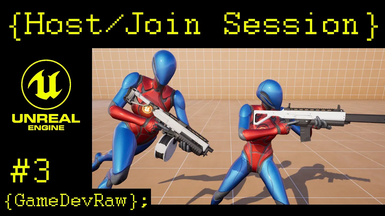 Make a Multiplayer Game from scratch - Create / Join Session - Unreal ...