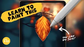 Draw a Realistic Fall Leaf in Procreate Step-by-Step Easy Tutorial for Beginners