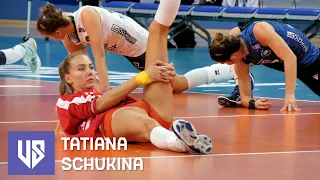 tatiana schukina beautiful volleyball girl warming up