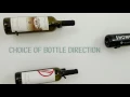 Wall Series Single Metal Wall Mounted Wine Rack