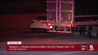 I-75 northbound closed for fatal crash involving pedestrian