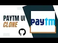 Paytm clone using and with Github code