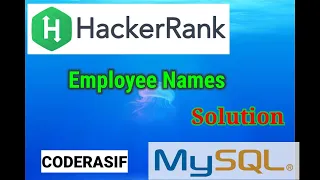 Employee Names HackerRank solution in hindi sql mysql playlist