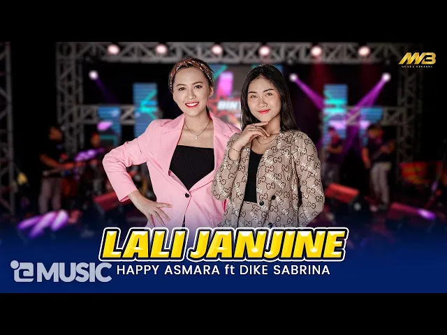 Download MP3 HAPPY ASMARA FEAT DIKE SABRINA  DUO MAHOK - LALI JANJINE Ft.BINTANG FORTUNA ( Official Music Video )