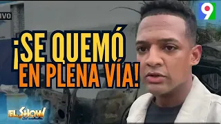 ¡SE QUEMA EN PLENA VÍA! Daniel muestra Jeepeta incendiada por supuesto fallo eléctrico | ESM