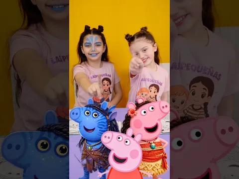 ¿Cuál ✨PEPPA PIG✨ TE GUSTA MÁS? AVATAR O MOANA 😍Las Pequeñas colorean! #art