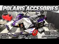 POLARIS SNOWMOBILE ACCESSORIES GAS CANS TWO UP SEATS BAGS AND MORE