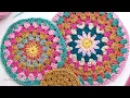 Crochet a Perfectly Flat Granny Circle 2-Round Repeat