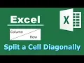 Split a Cell Diagonally in Excel