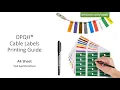 OPQH Cable Labels Printing Guide A4 Sheet