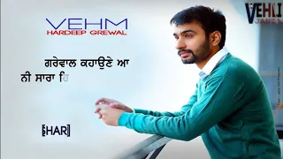 VEHM   Hardeep Grewal whatsapp status punjabi videos Download Link available