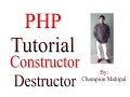 Learn PHP Tutorial 24 Constructor and Destructor