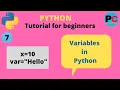 Variables in python Python tutorial for beginners in hindi Class
