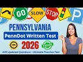 Ultimate 100 Questions Pennsylvania DMV Written Test 2026 PA PennDot Learners Permit Practice Test