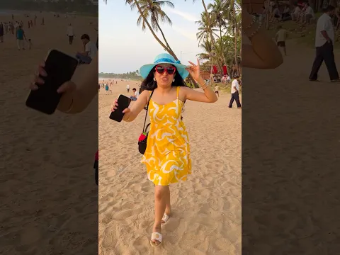 Beach pe dekha sunset view 😍🏖️🌊 #priyalkukreja #shorts #ytshorts
