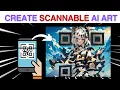 how to Make scannable QR ai art free qr code art generator quick guide