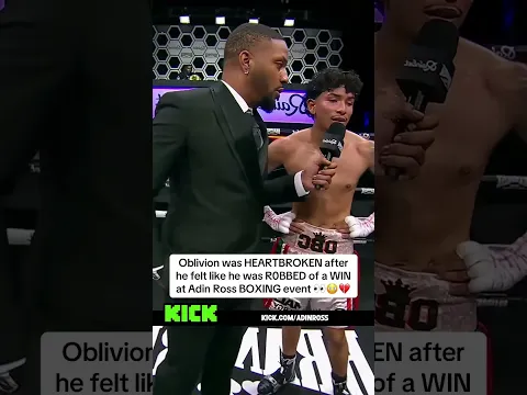 Oblivion was HEARTBROKEN after he felt like he was R0BBED of a WIN at Adin Ross BOXING event ππ³π