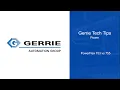 Gerrie Tech Tips - Power
