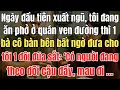 Lagu Ngày xuất ngũ, tôi đang ăn phở ở quán ven đường thì một bà cô bàn bên bất ngờ đưa cho tôi một đôi