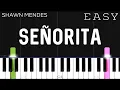 Download Lagu Señorita - Shawn Mendes, Camila Cabello | EASY Piano Tutorial