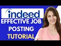 Indeed Job Posting Free For FREE
