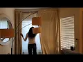 JIUZHEN 96 Beige Velvet Curtains